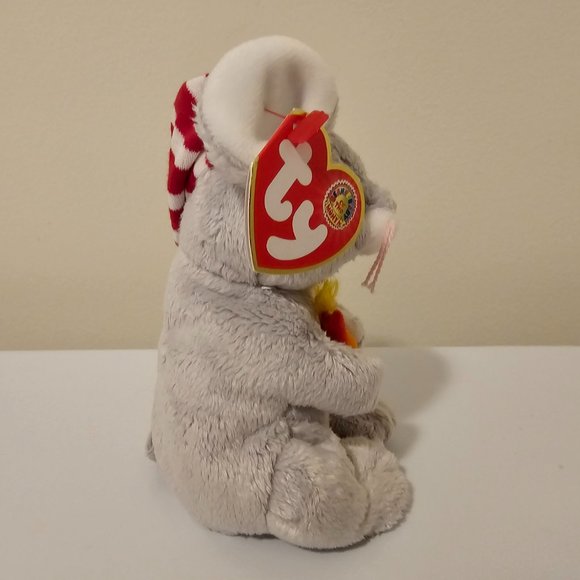 Ty Beanie Babies Flicker Mouse Plush Stuffed Animal Candle Christmas 2005 6" - Picture 3 of 6